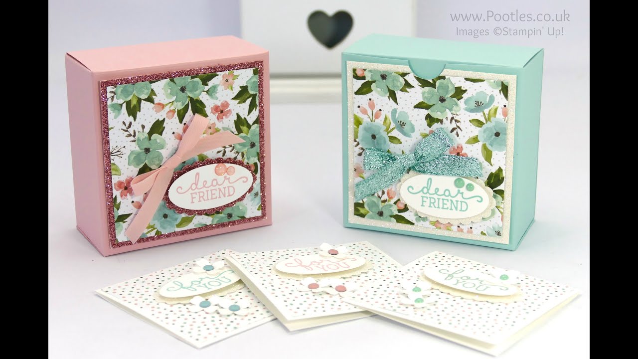 Pretty Box for 3x3 cards... Or for Soaps!
