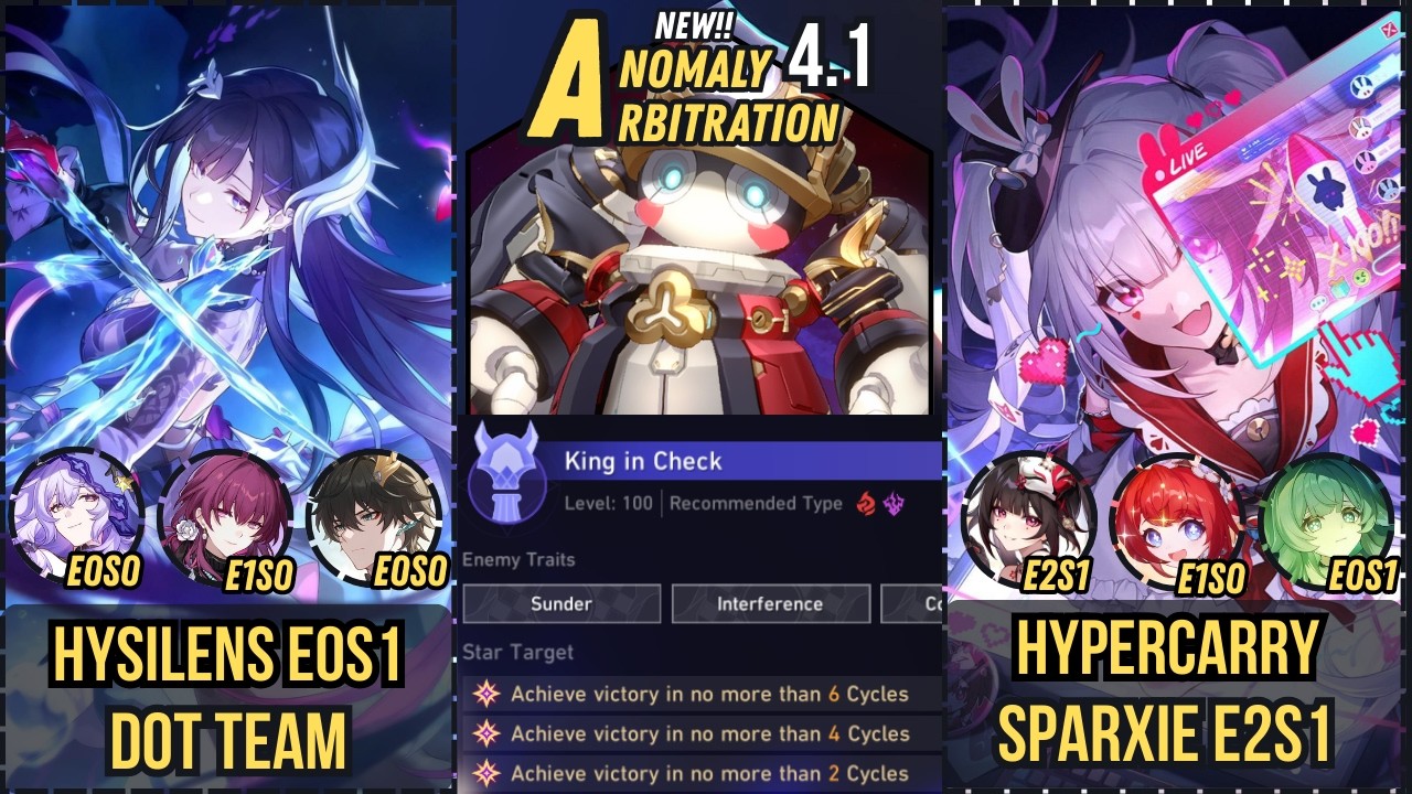 V2 | Normal Mode | Hysilens E0S1 DoT Team x Hypercarry Sparxie E2S1 | New Anomaly Arbitration 4.1