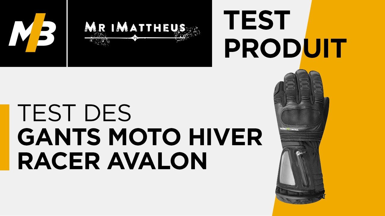 Test des gants moto hiver Racer Avalon, l'essai vid&eacute;o par Matt Adventure