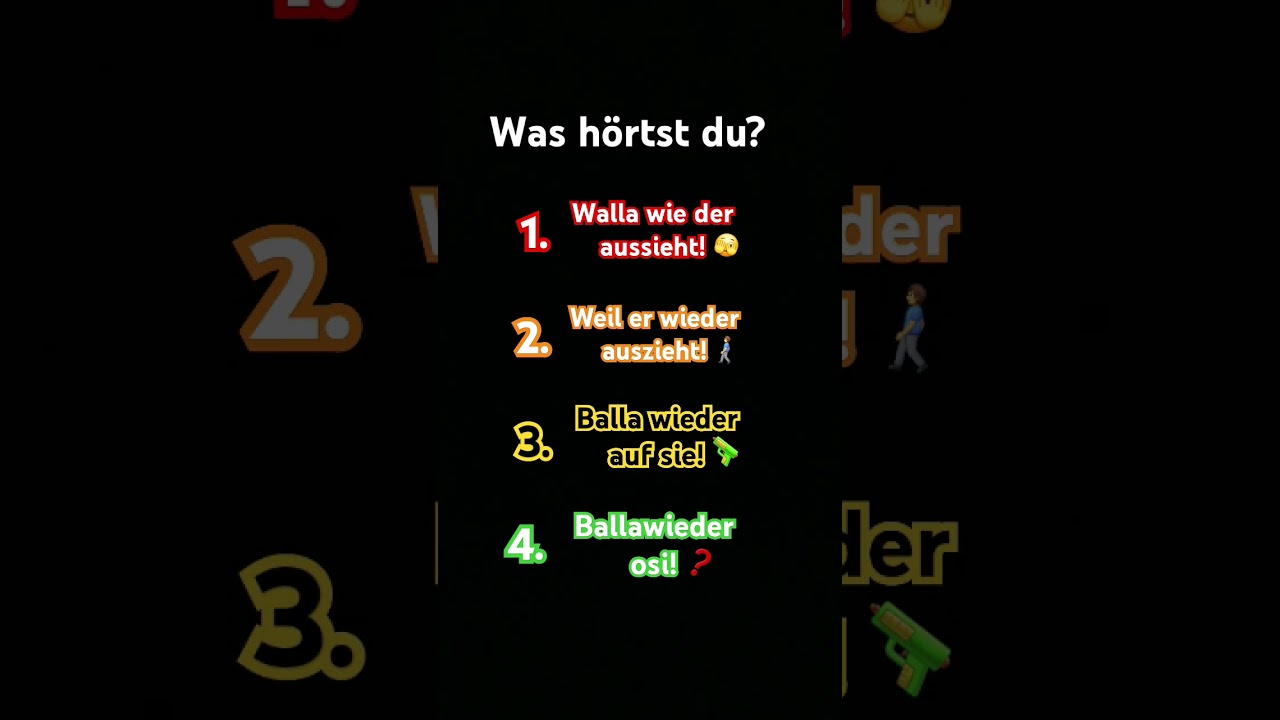 Was hörst du?🤔