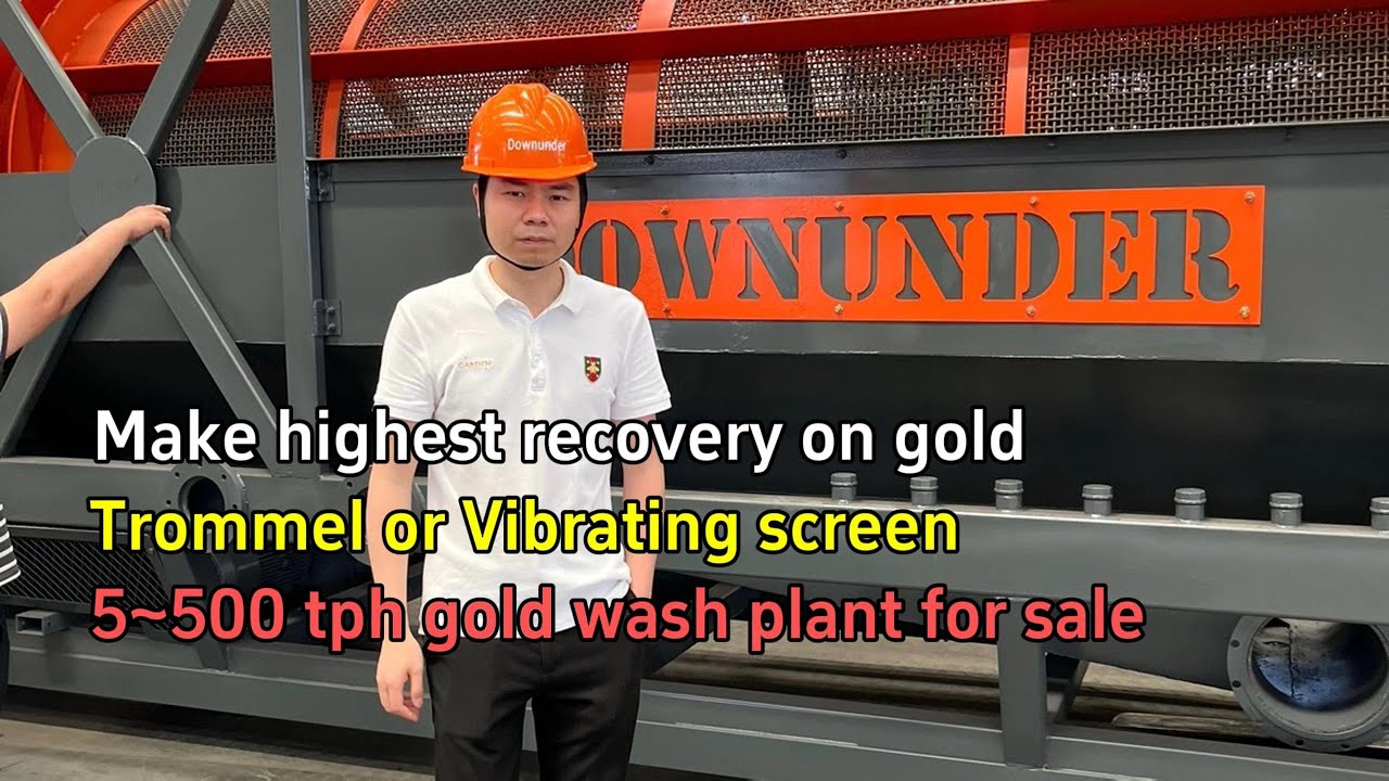 Large scale & Artisanal gold wash plant for sale