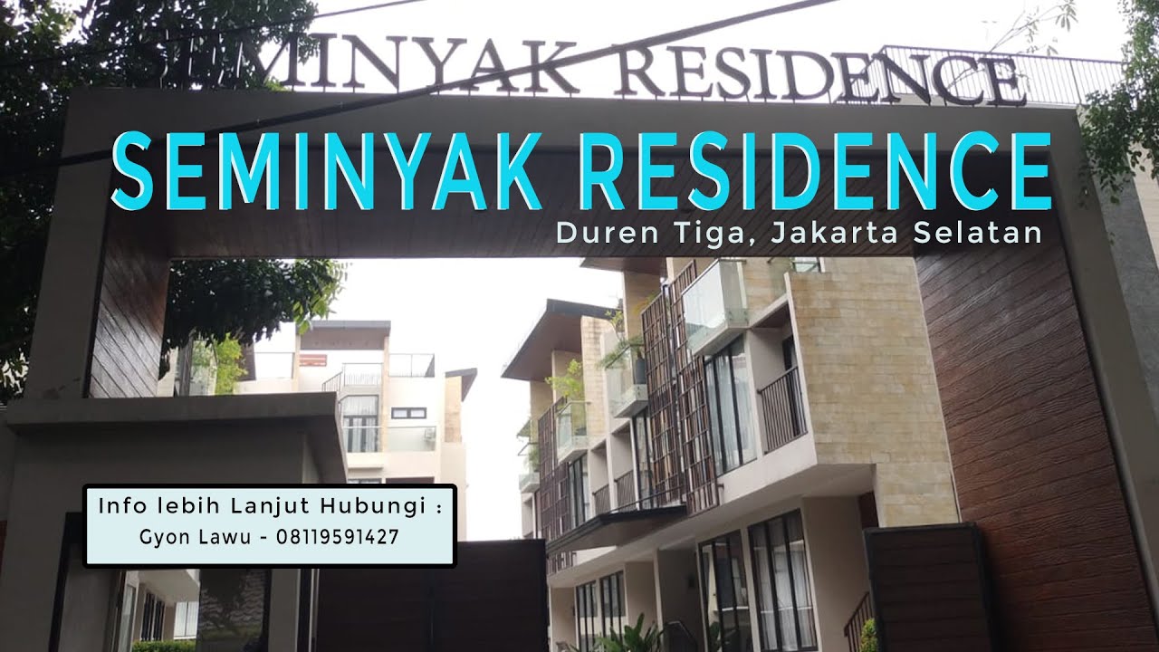 DIJUAL RUMAH SEMINYAK RESIDENCE DI JALAN DUREN TIGA PANCORAN JAKARTA SELATAN