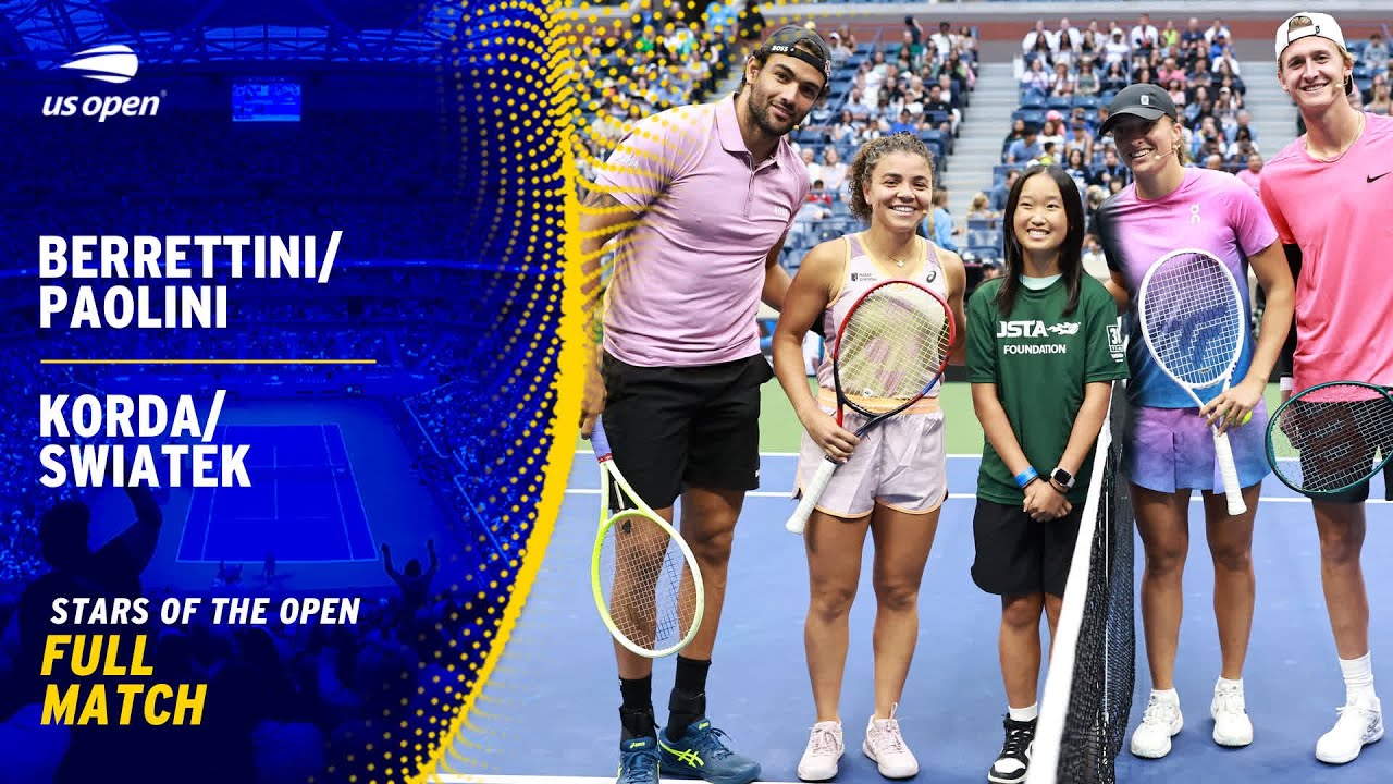 Berrettini/Paolini v Swiatek/Korda Full Match | 2024 US Open