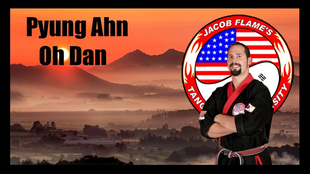 Pyung Ahn Oh Dan Intermediate Form #5 Reference Demonstration