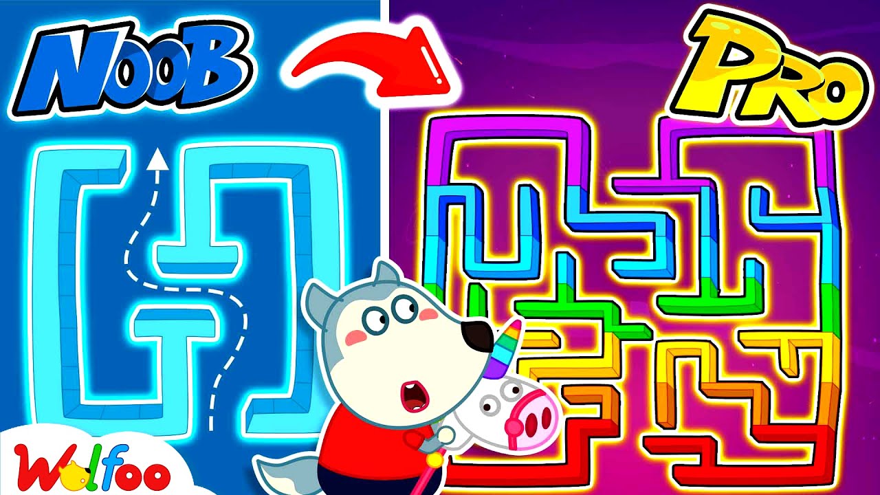 Wolfoo Bermain Labirin Pop It Raksasa Yang Berwarna-warni📺 Animasi Anak Terbaik | Wolfoo Indonesia
