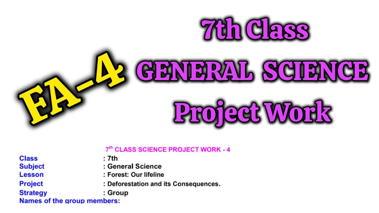7th 💯SCIENCE FA-4 Project(Tool-3) -7th Class 💯SAMP-4 SCIENCE Project(New) | 7th-SCIENCE FA-4 PROJECT