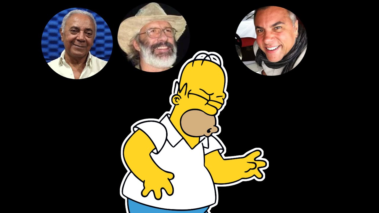 Comparação das Vozes do Homer Simpson no Brasil