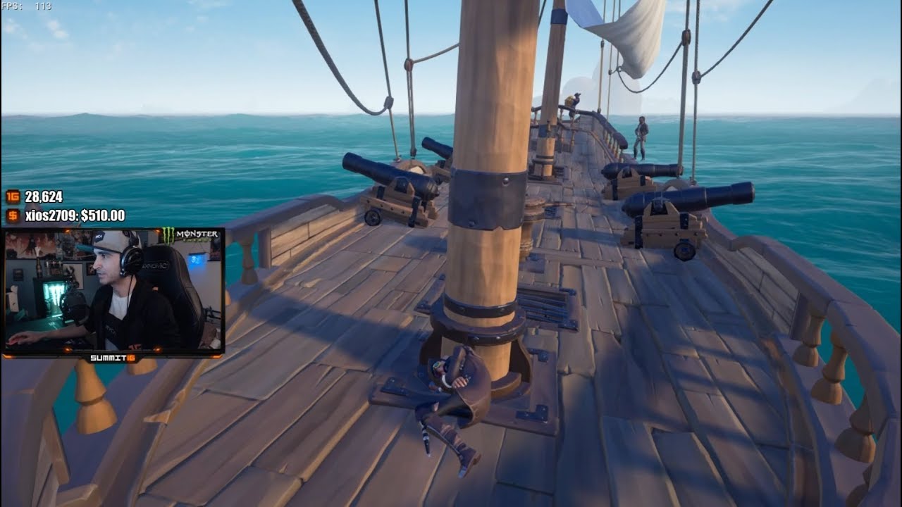 Summit Hides On Enemy Ship & Steals Chests In Front Of 50k Viewers