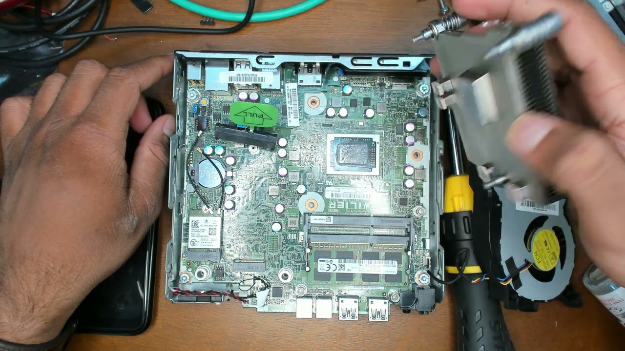 Разборка тонкого клиента HP EliteDesk 705 G2 Desktop Mini