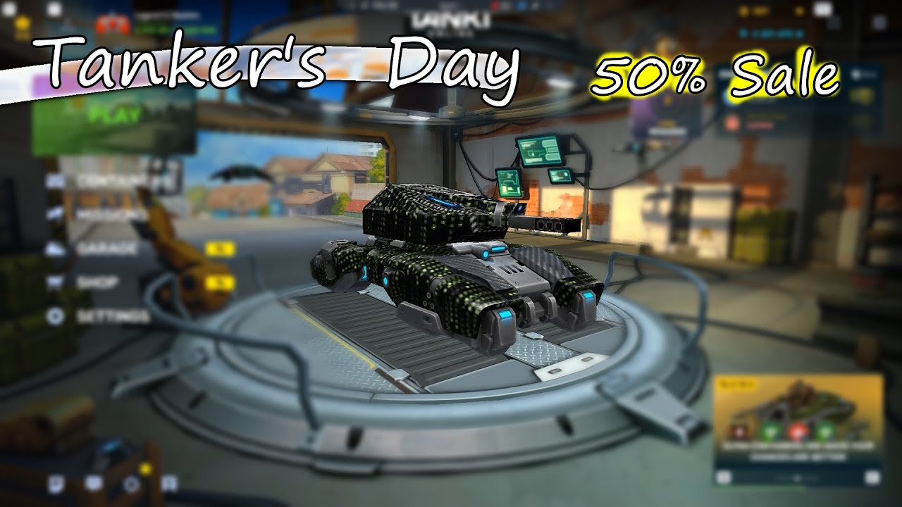Tanki Online - Tanker's Day Garage Upgrade [50% Sale]