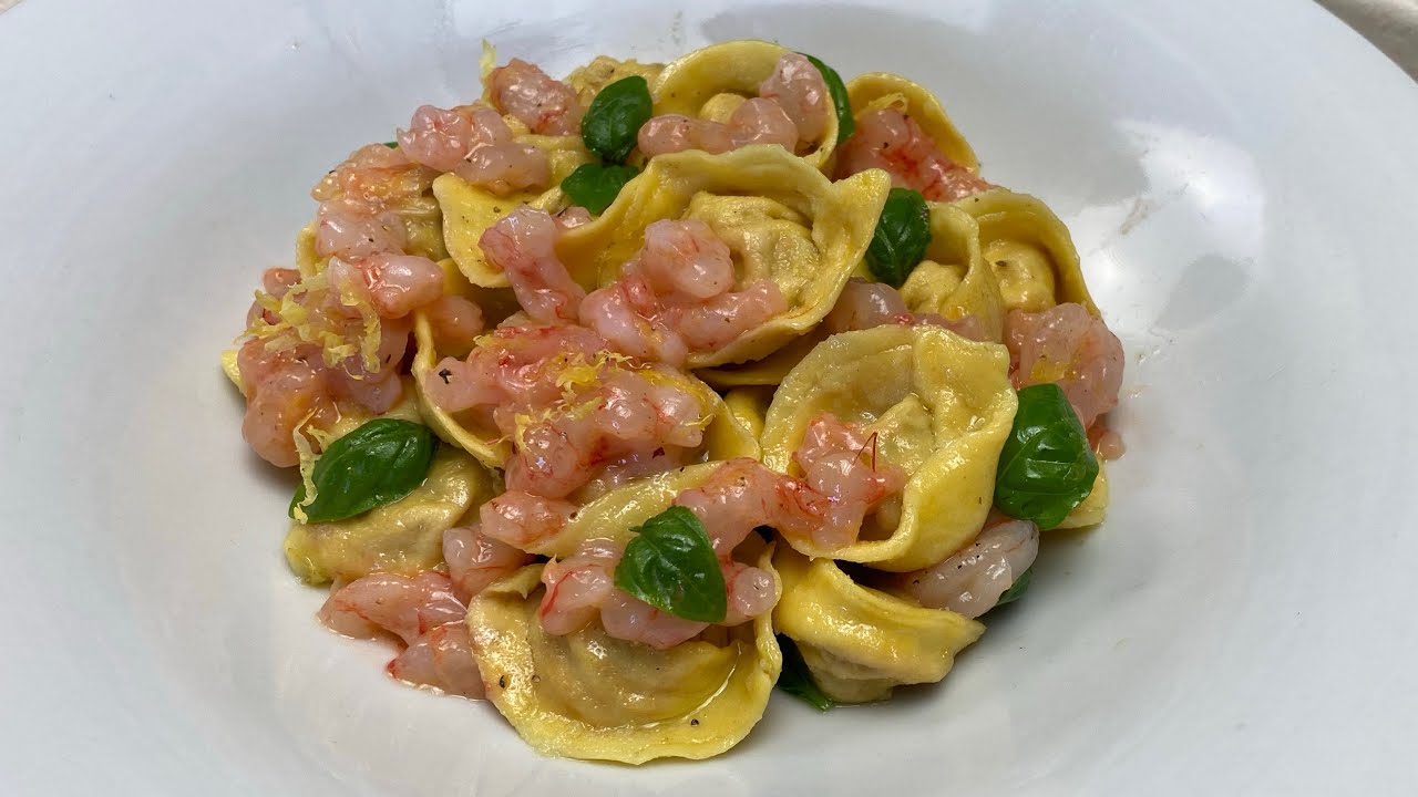 Pasta fresca ripiena - Tartare di gambero rosso. PRANZO GOURMET FATTO IN CASA!