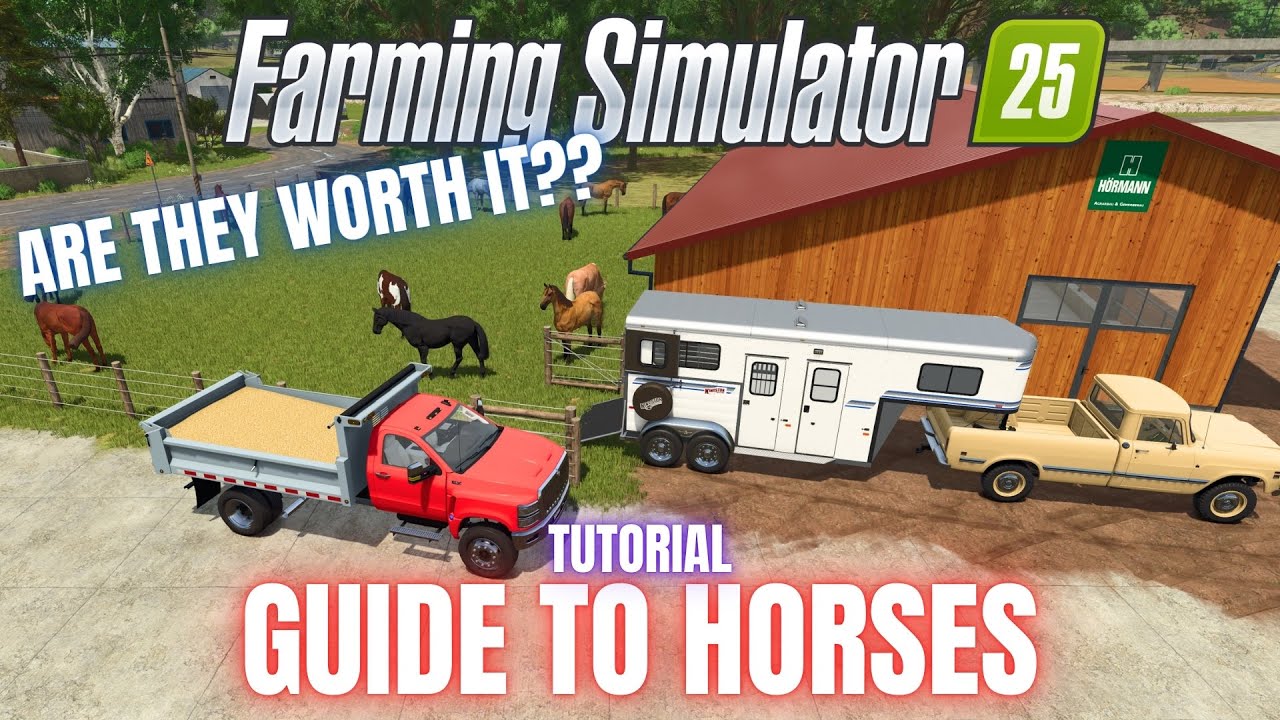 РУКОВОДСТВО ПО ЛОШАДЯМ - ОБУЧЕНИЕ - Farming Simulator 25