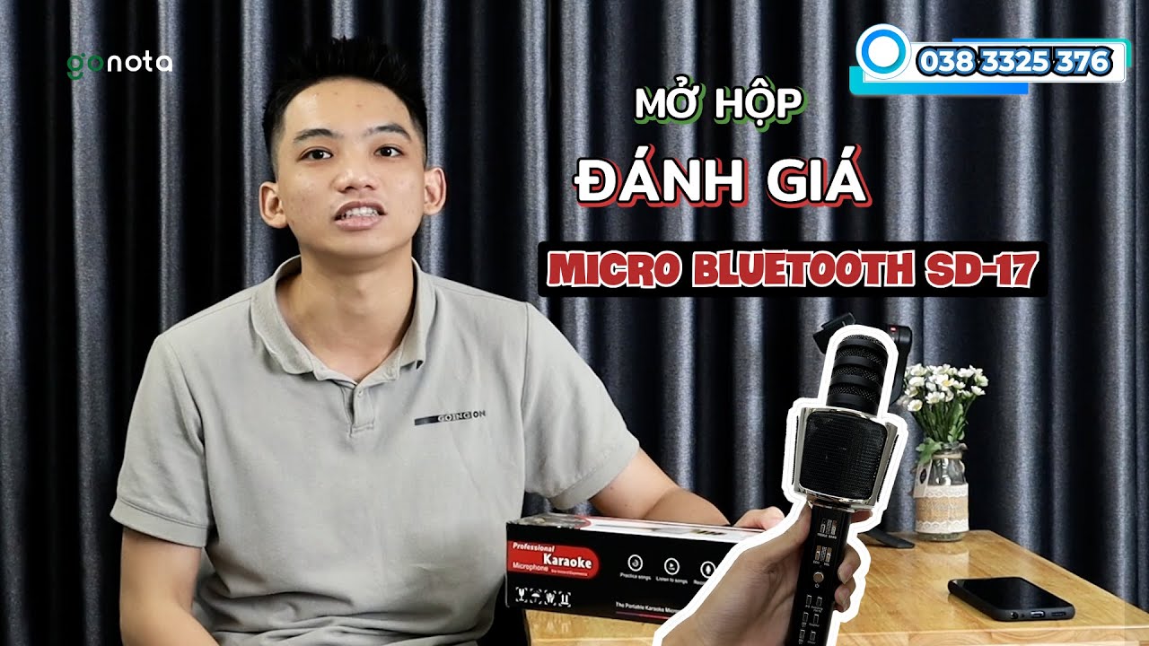 Review micro karaoke bluetooth sd17 - Đ&aacute;nh gi&aacute; ưu nhược điểm - C&oacute; g&igrave; n&oacute;i hết | GONOTA