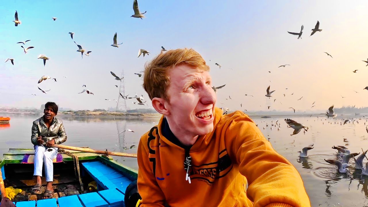 $6 Yamuna Ghat Boat Ride in Delhi 🇮🇳
