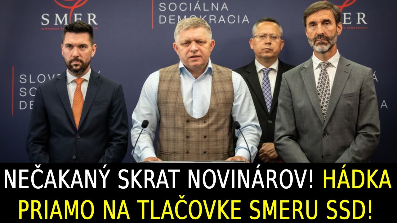 Nečakaný skrat novinárov! Hádka priamo na tlačovke Smeru SSD! Takúto nakladačku nečakali