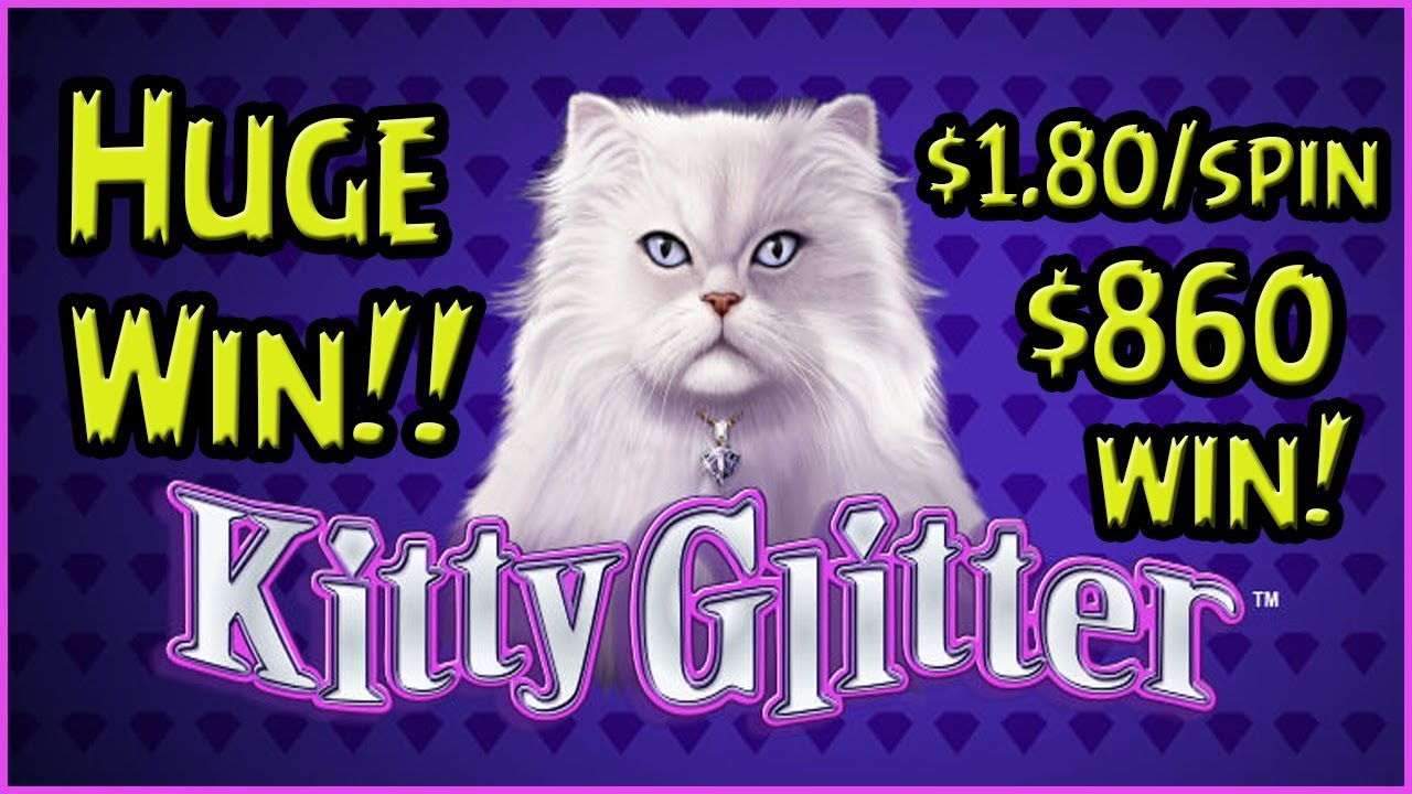 Kitty Glitter Slot Machine - HUGE WIN - 2 BONUS RE-TRIGGERS! - Hard Rock Casino Tampa