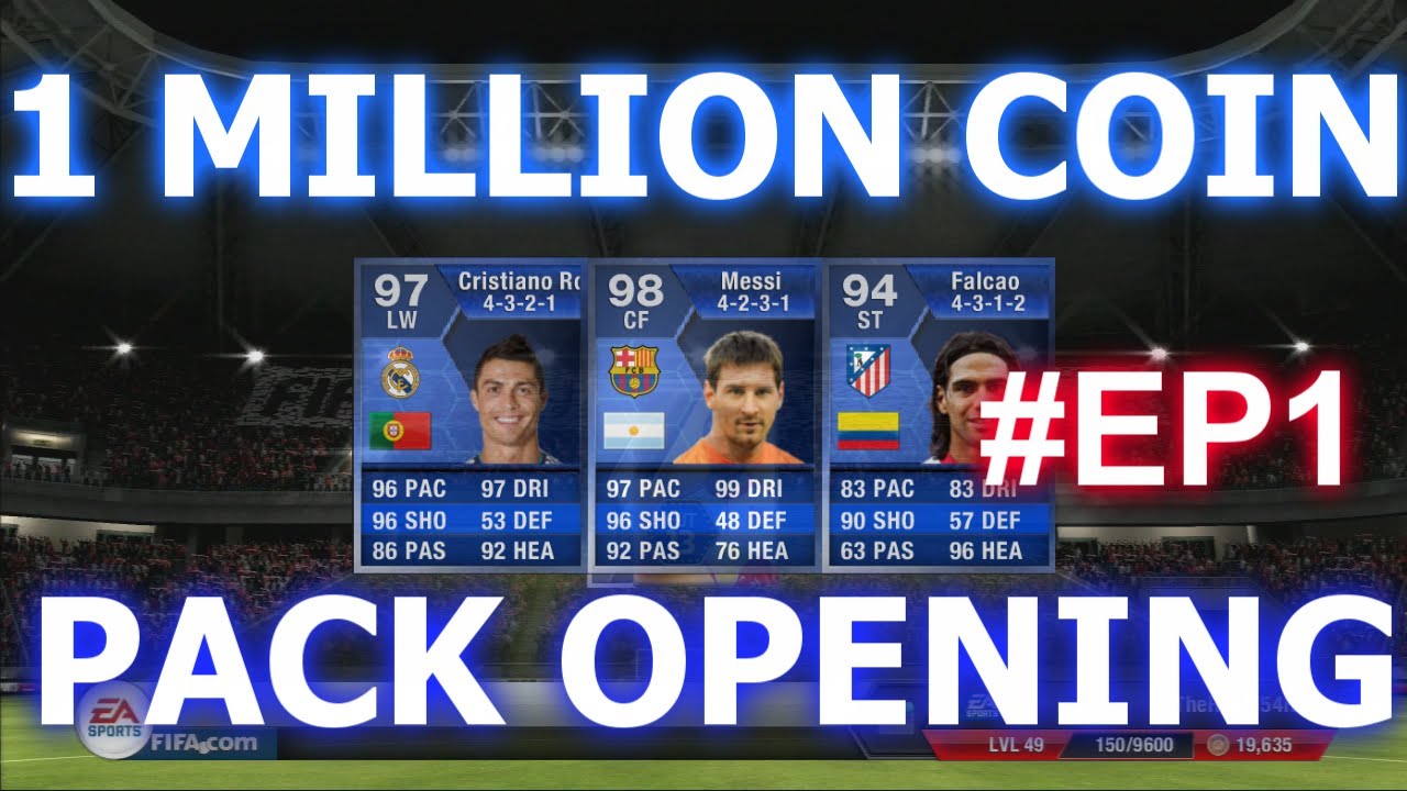 FIFA 13 ULTIMATE TEAM | 1 MILLION COIN TOTY PACK OPENING ALL PLAYERS RELEASED! #EP1