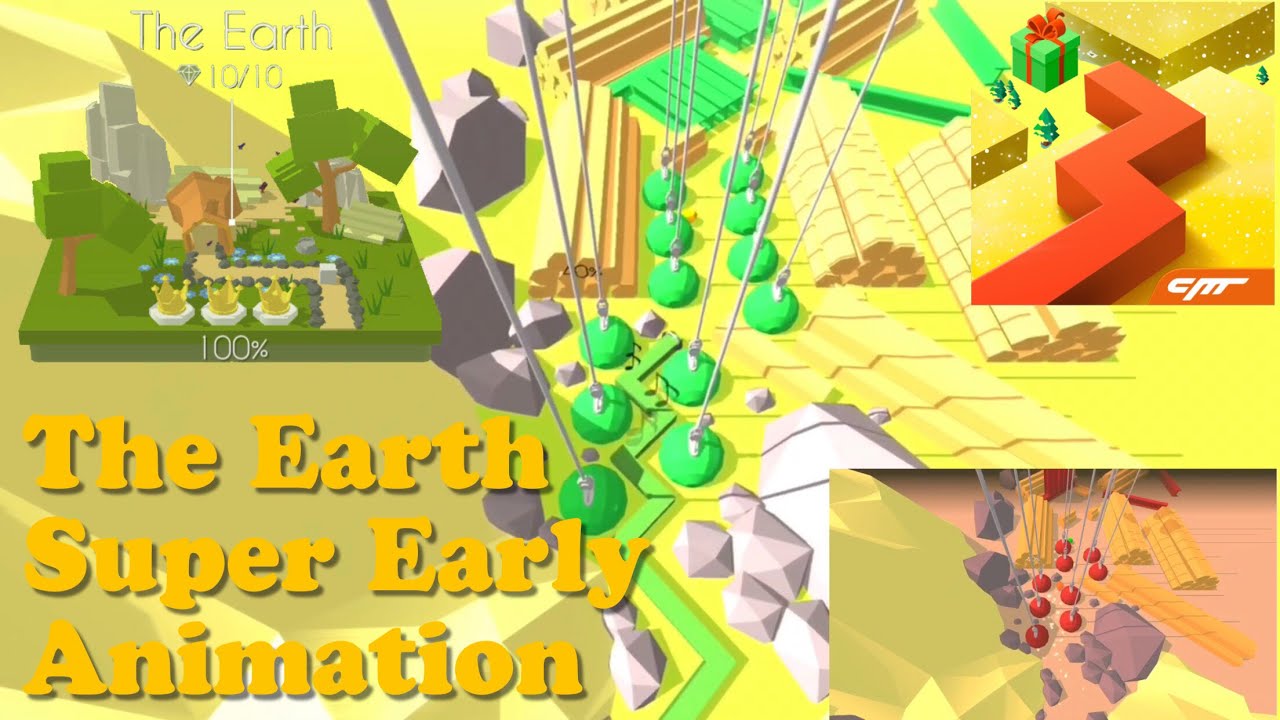The Earth • Super Early Animation glitch • Dancing Line