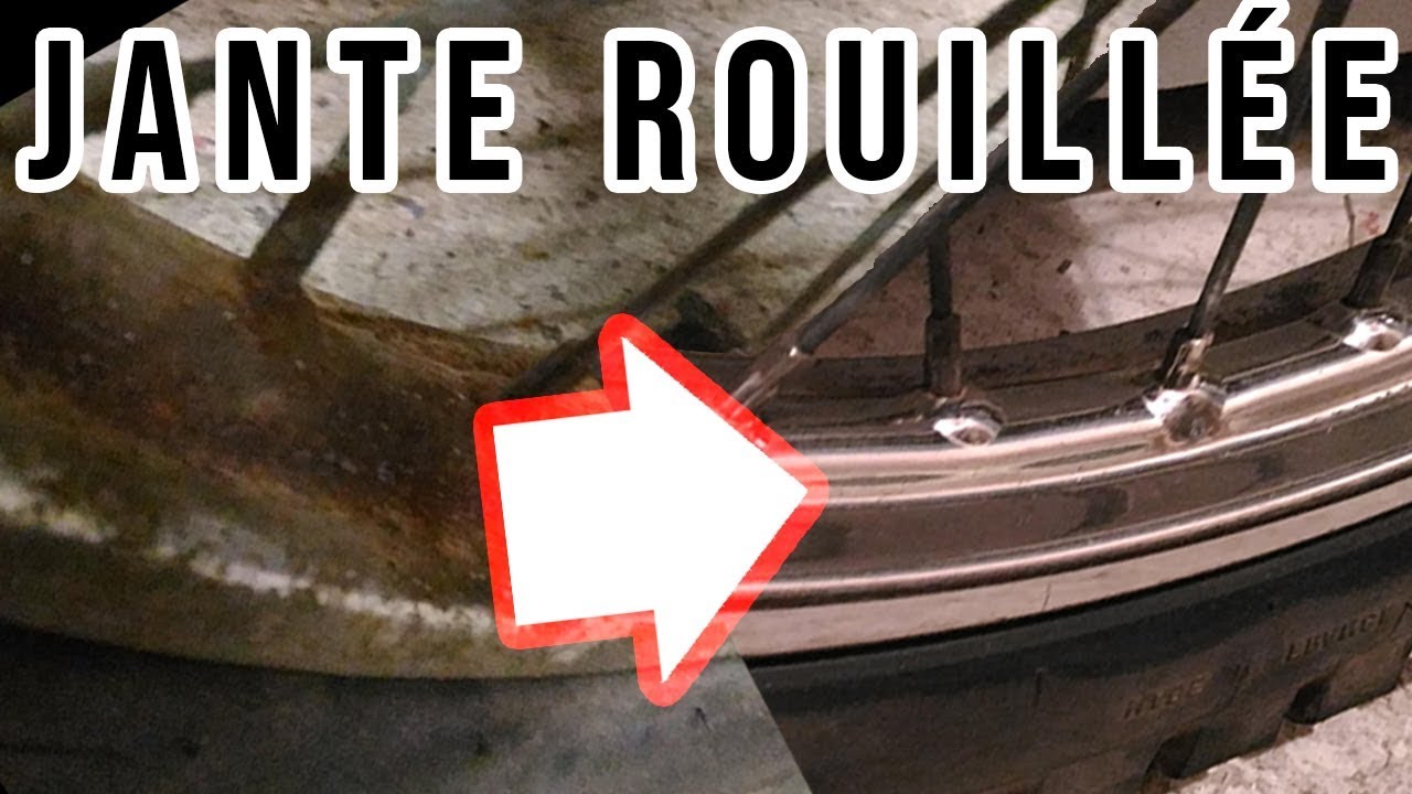 Tuto | R&Eacute;NOVATION JANTE de MOTO ROUILL&Eacute;