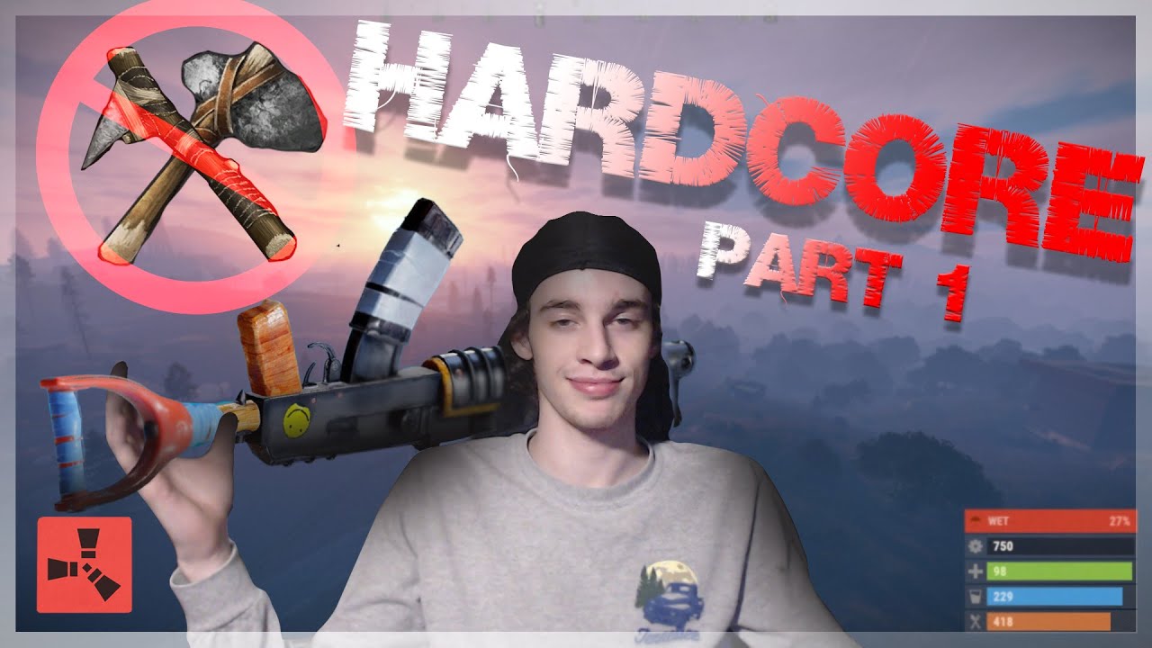 Zany plays Rust but Hardcore
