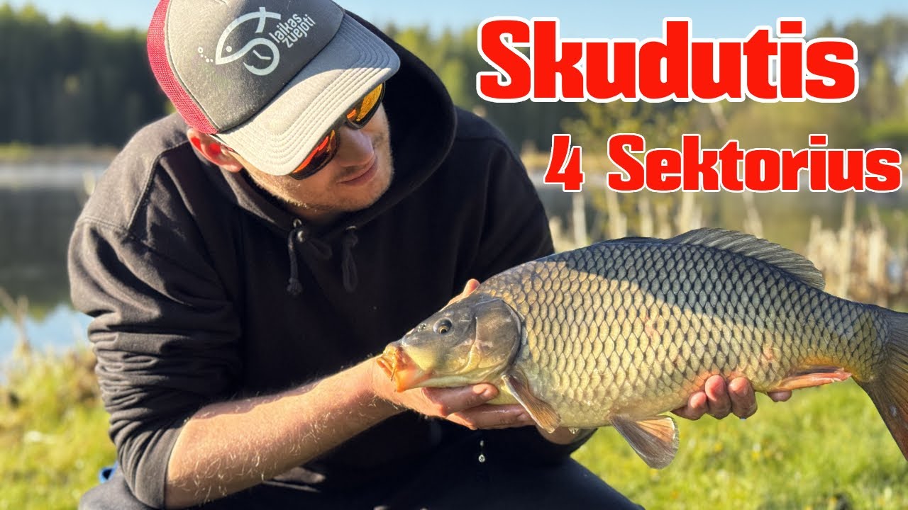 #59 Karpių žvejyba - Skudučio ež. Sunkios sąlygos ir 11-lika žuvų