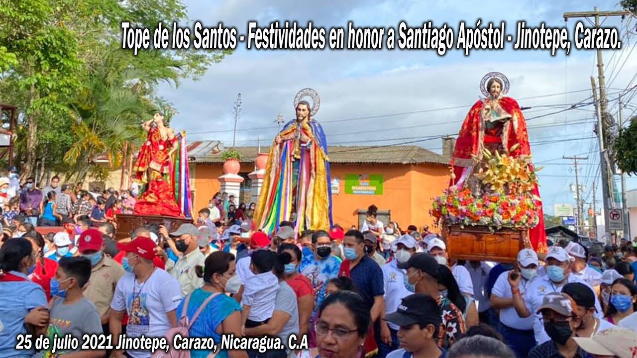 Tope de Santiago Jinotepe, Carazo, Nicaragua. 25 de julio 2021
