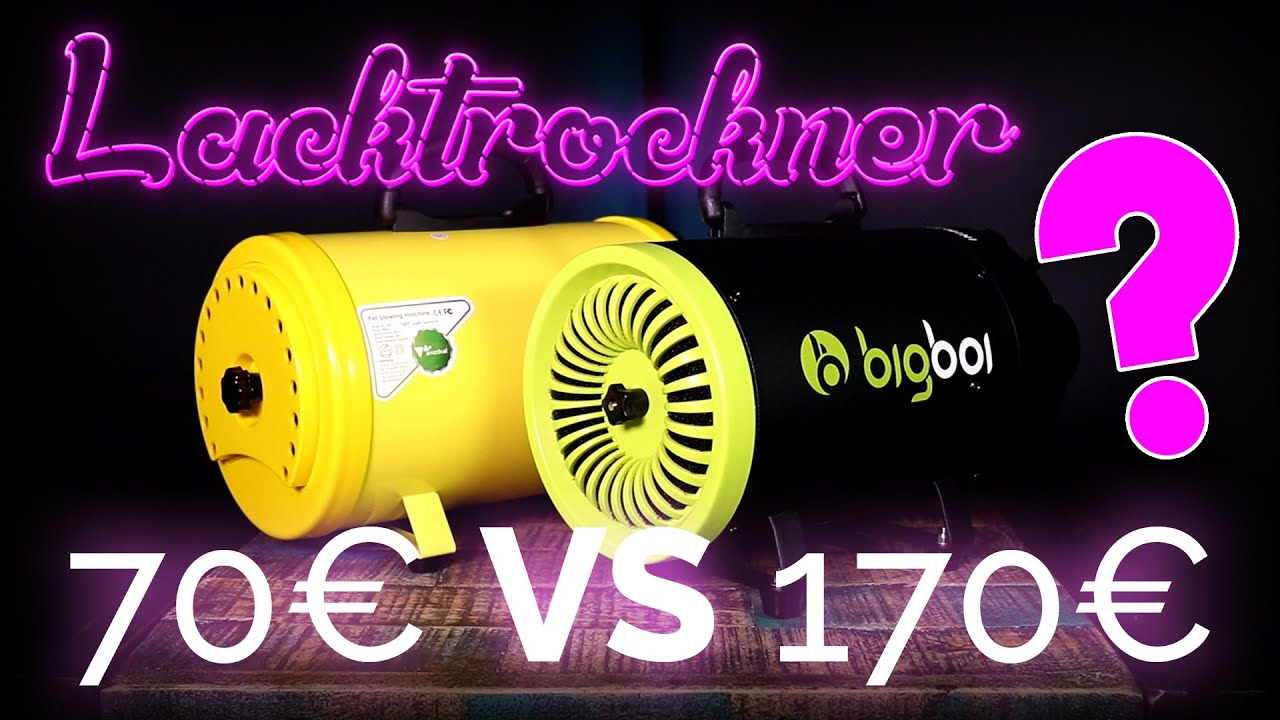 Lacktrockner im Test | TEUER gegen GÜNSTIG | BIGBOI oder Hundeföhn? | Welches Auto Gebläse kaufen?