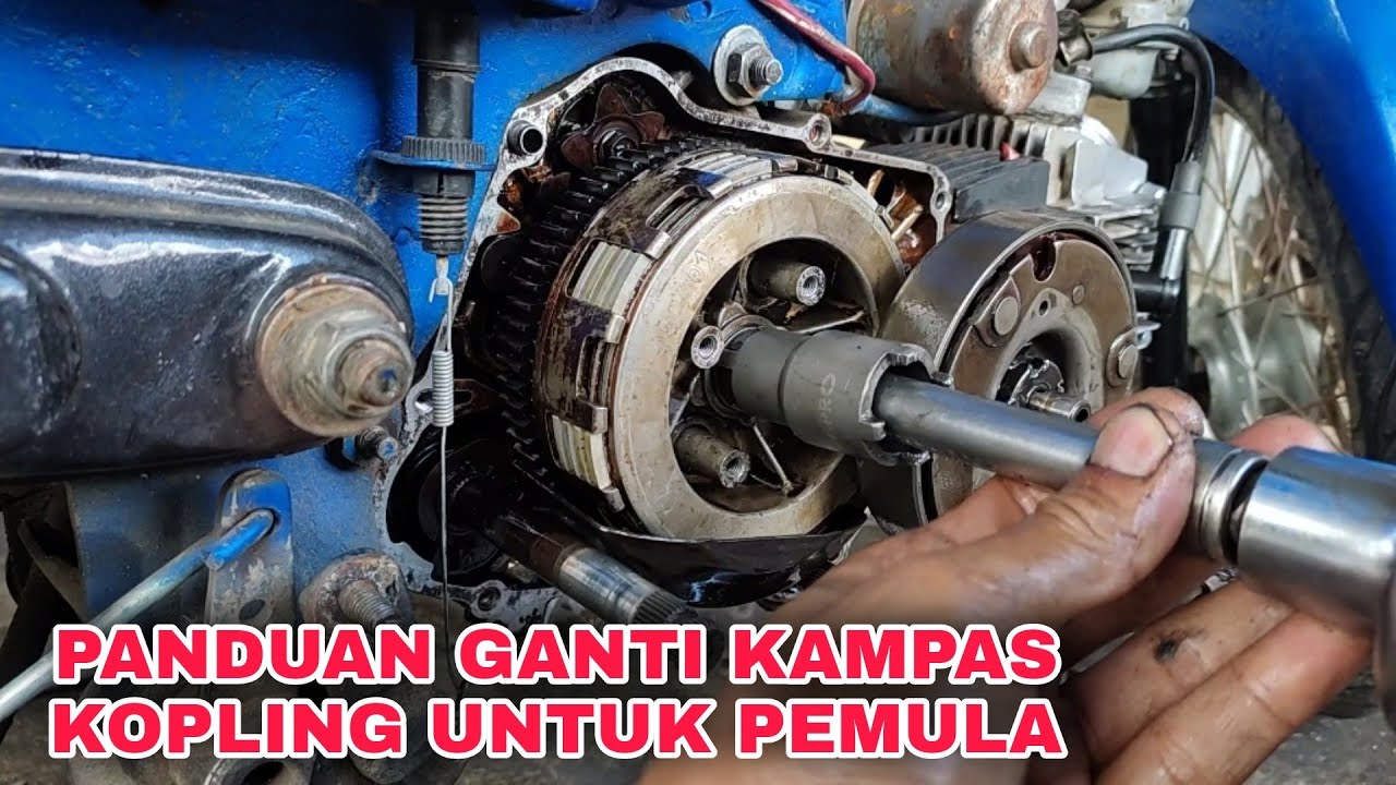 Cara mengganti kampas kopling motor supra atau grand