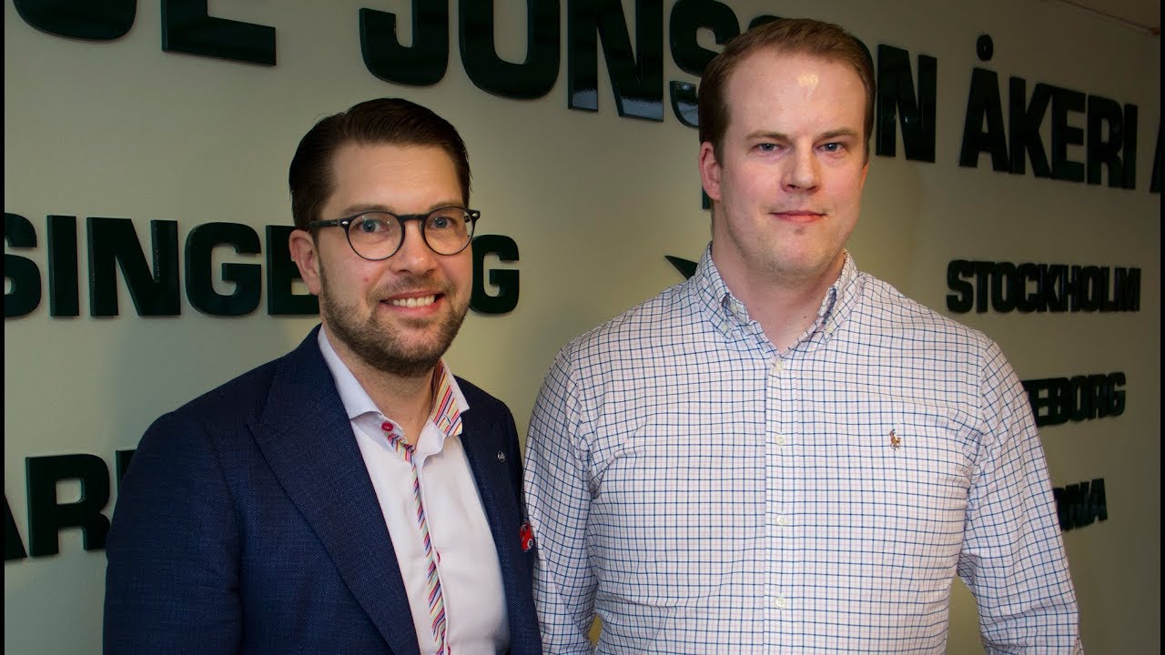 Jimmie Åkesson (SD) besökte trafikpolis och åkeri i Helsingborg
