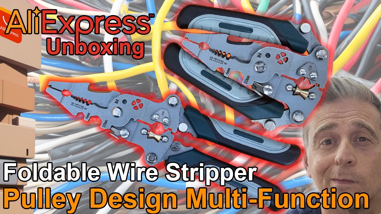 AliExpress Foldable wire stripper pulley design, unboxing & mini Review