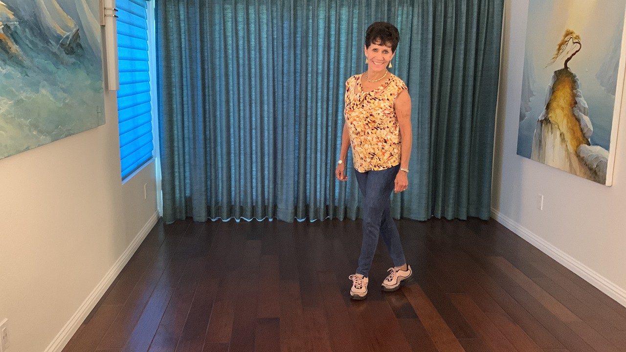 Steal My Thunder line dance demonstration and tutorial by Stephie