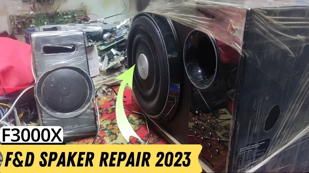 F&D Speaker F3000X Repair No Bass Problem 2023 || Created by Afjal Hossain