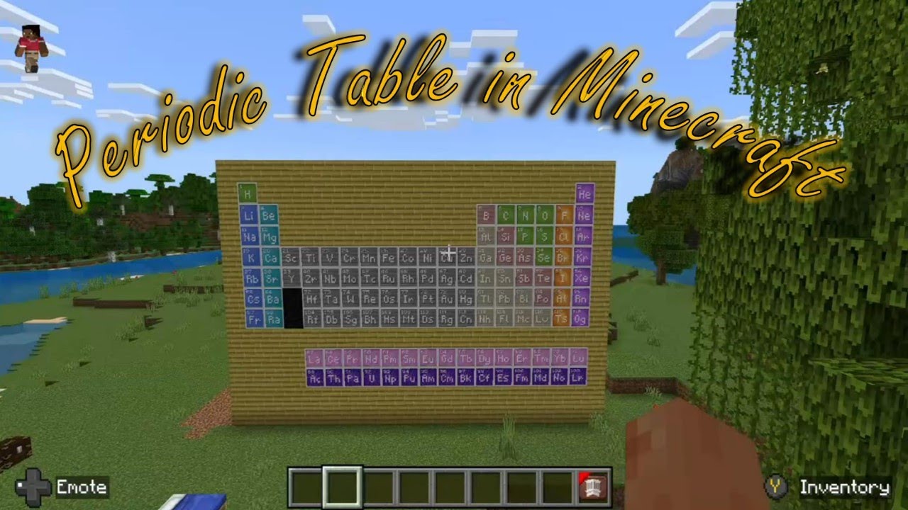 Периодическая таблица в Minecraft