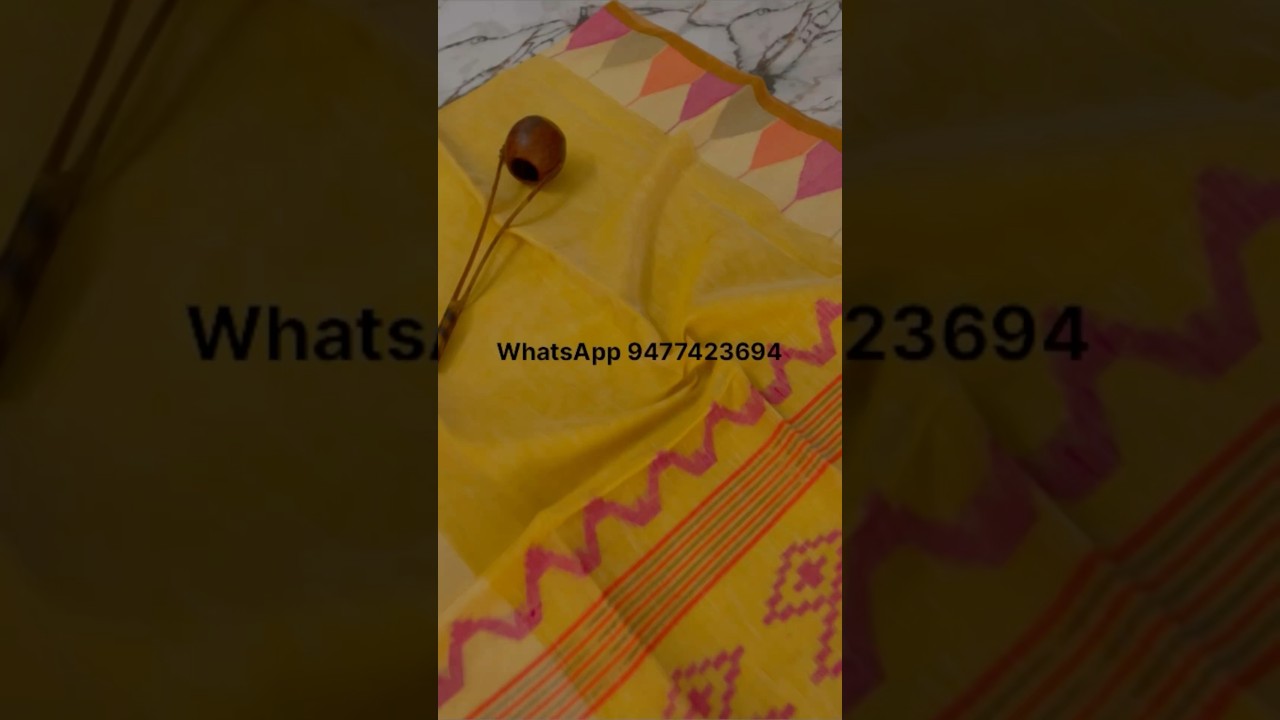 Linen Jamdani Saree At Wholesale price #saree #linensarees #handloomsarees