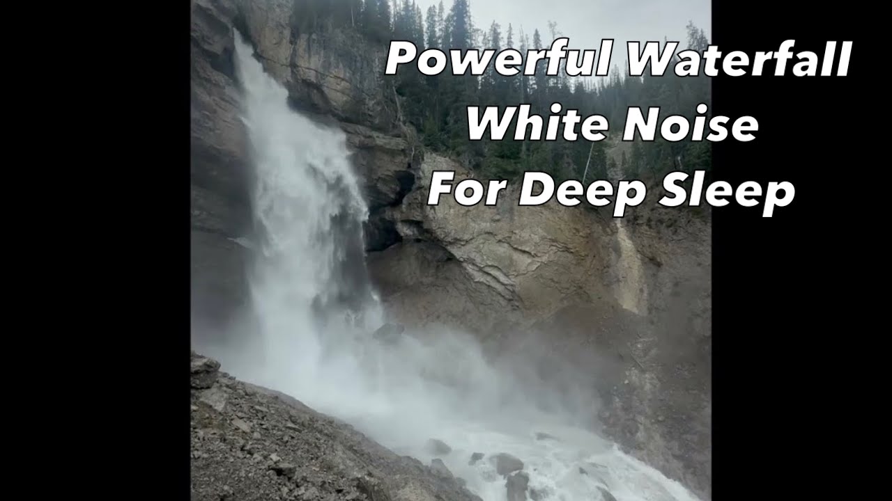 ASMR - Powerful Waterfall in Canada 🇨🇦 White Noise for Deep Sleep 