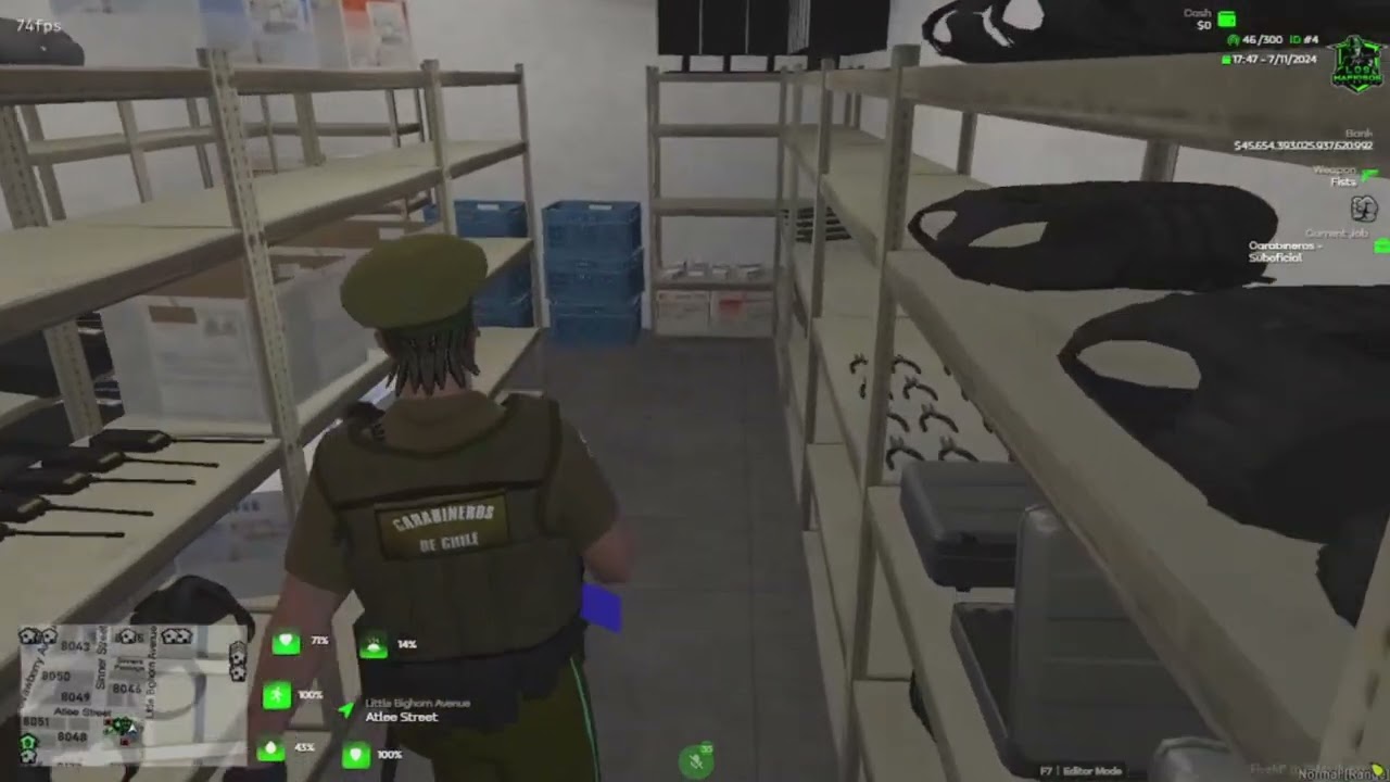 Primera vez siendo carabinero en los mafiosos chile PARTE 1