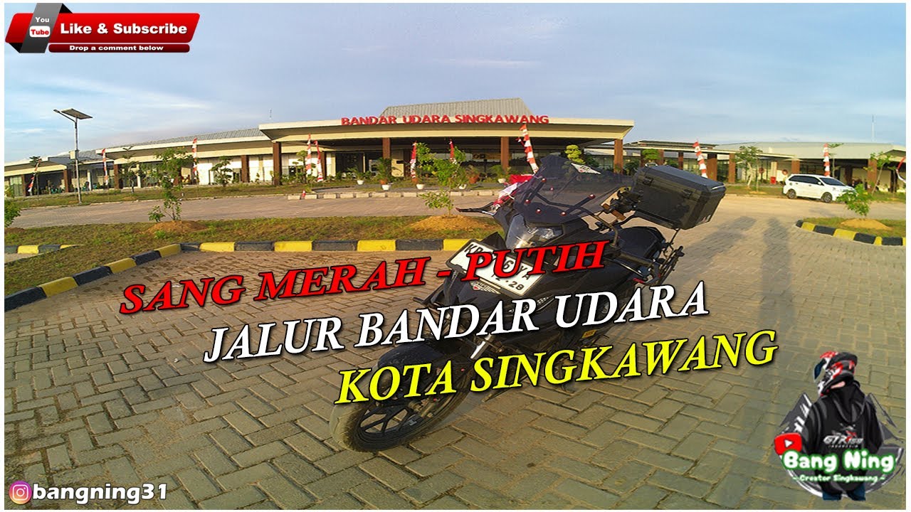 SUASANA BANDAR UDARA SINGKAWANG MENYAMBUT 17 AGUSTUS 2025 | INDONESIA MOTOVLOG | SUPRA GTR 150