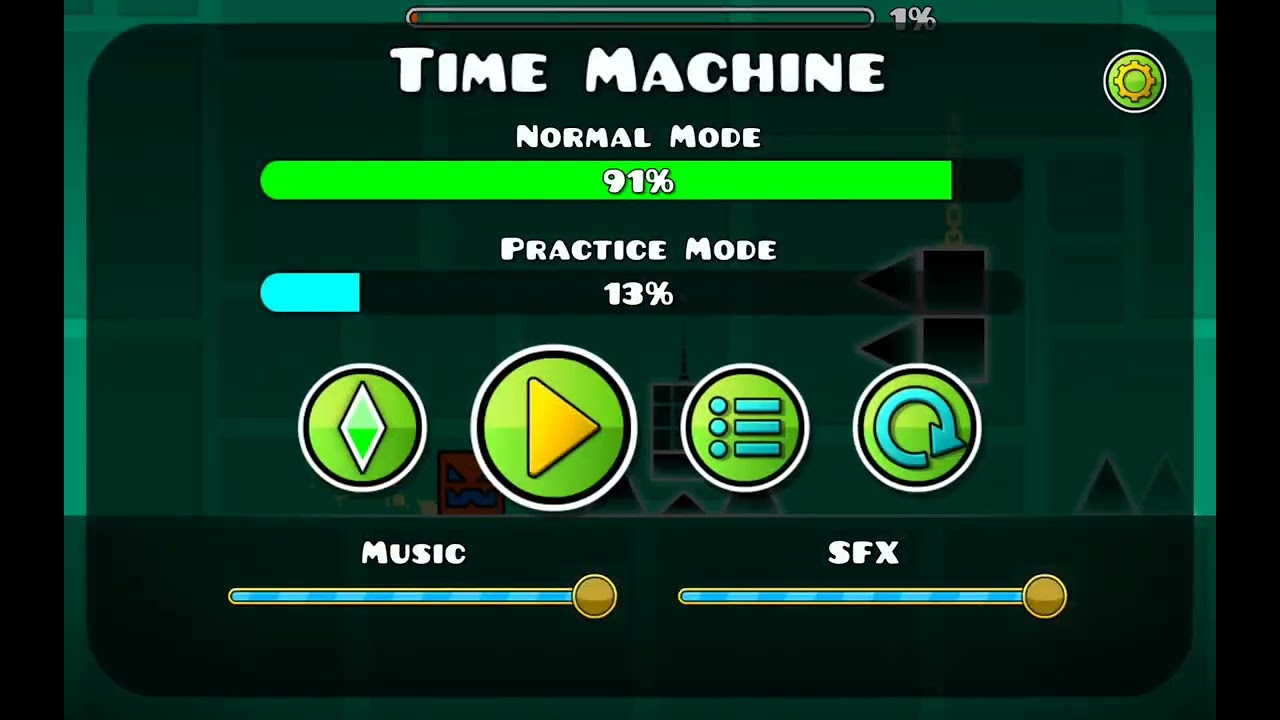 Я прошёл Time Machine Geometry Dash😎😎😎