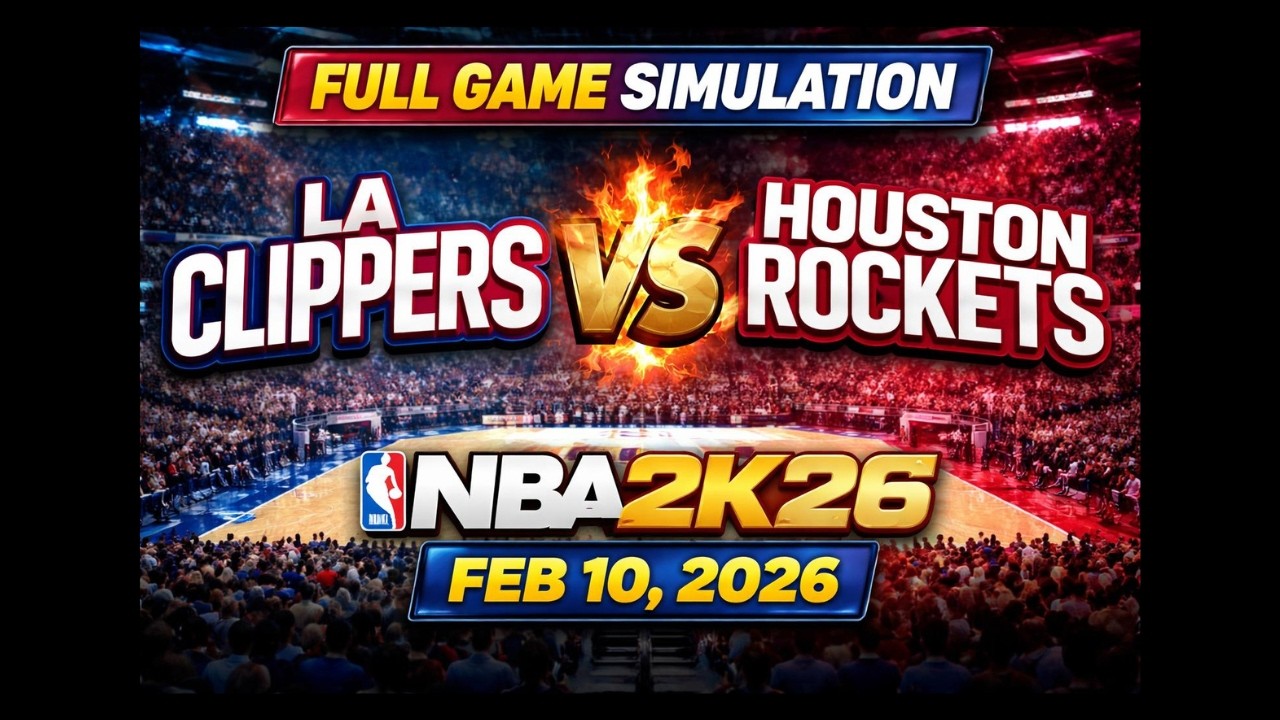 LA Clippers vs Houston Rockets | Full Game Simulation | NBA 2K26 | Feb 10 2026