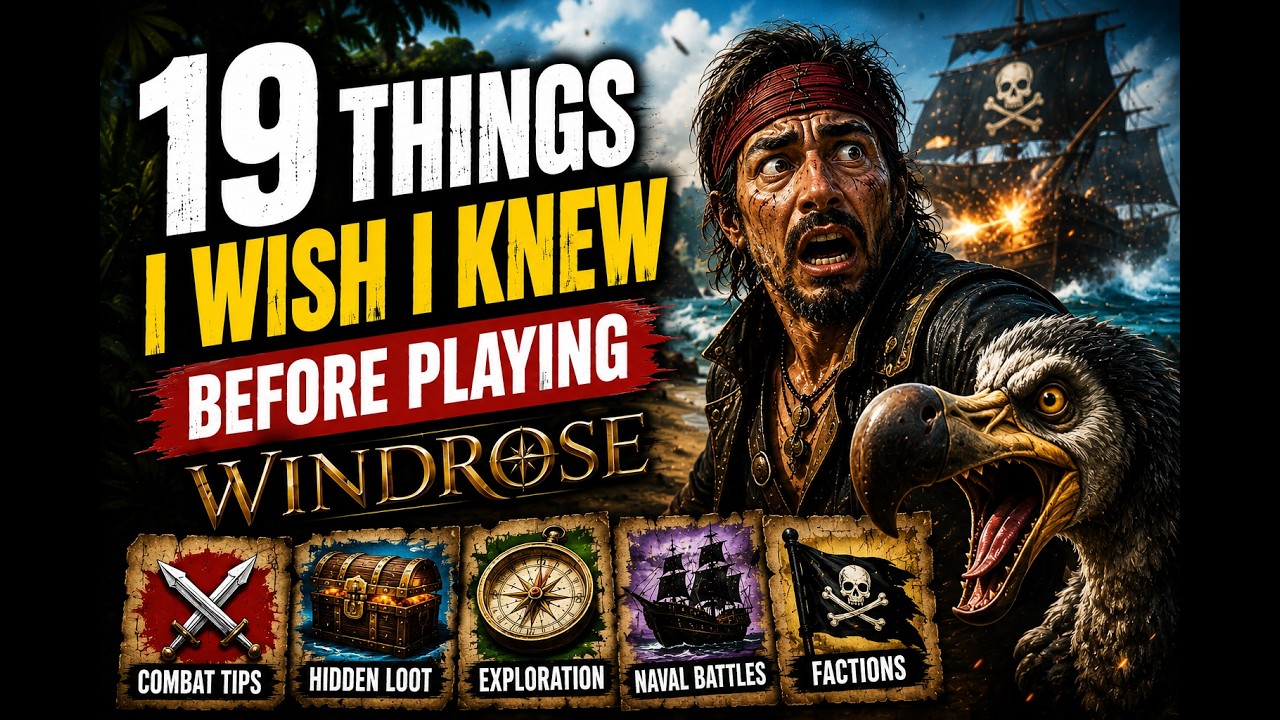 19 THINGS I WISH I KNEW BEFORE PLAYING WINDROSE // BEGINNERS TIPS TRICKS TUTORIAL