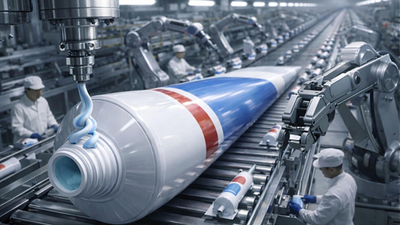 Inside a Toothpaste Factory: High-Shear Mixing, Vacuum Deaeration & Tube Packing