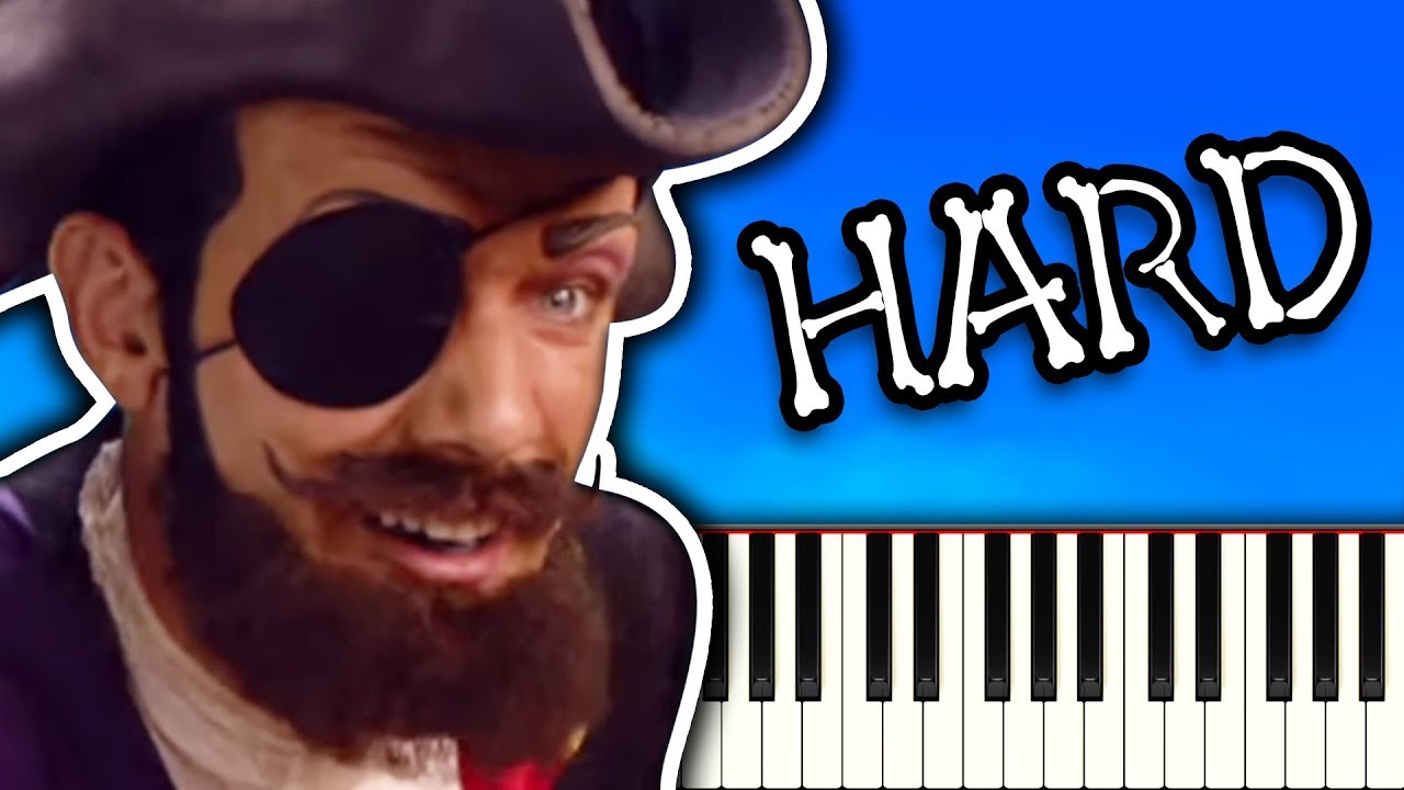 YOU ARE A PIRATE from LazyTown - Piano Tutorial