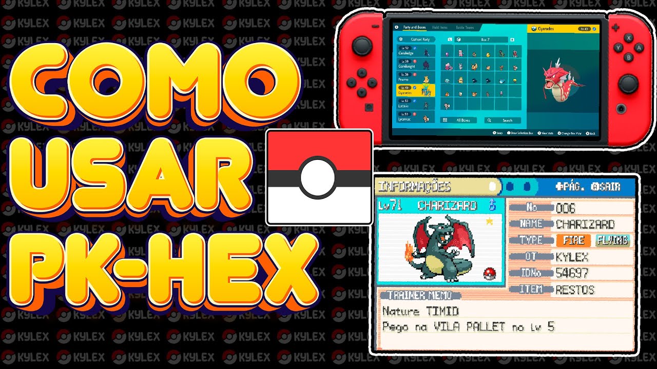 Como usar o PKHeX para editar Pokemons