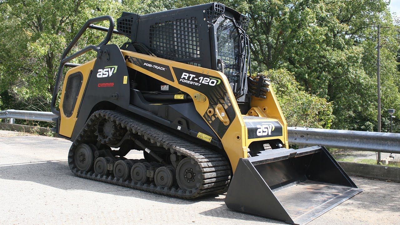 ASV RT-120 Forestry Skid Steer 120HP Diesel Turbocharged Cummins