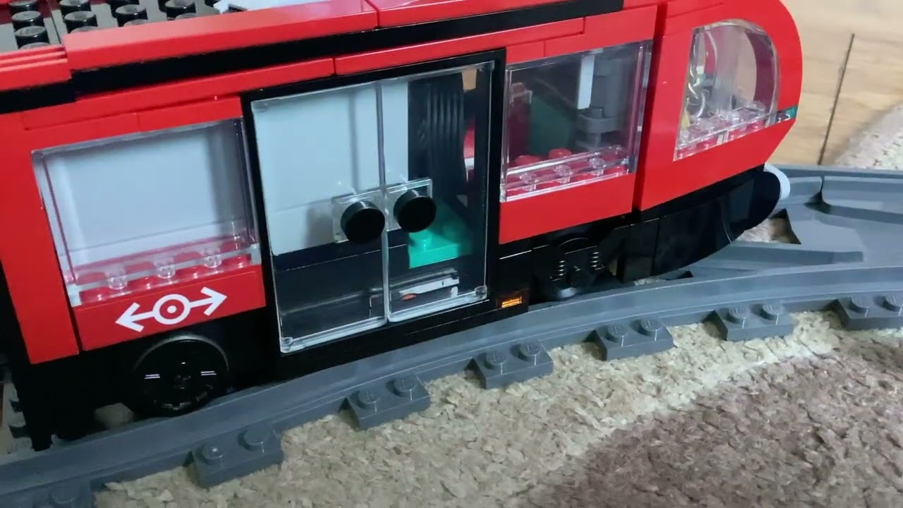 Lego tram stop motion movie