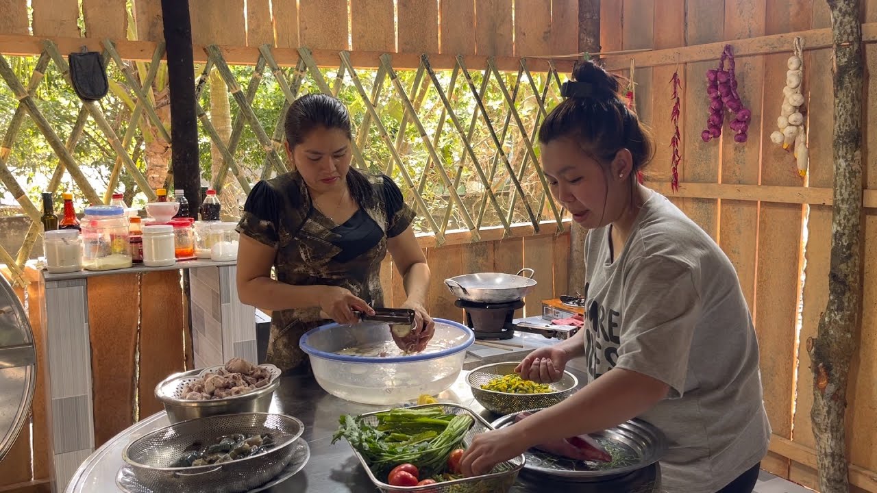 Mợ Ch&aacute;u Đi Vườn Thu Hoạch Được Mớ Chuối - C&ugrave;ng Gia Đ&igrave;nh Thưởng Thức Bữa Cơm Chuẩn Vị Miền T&acirc;y|Atml