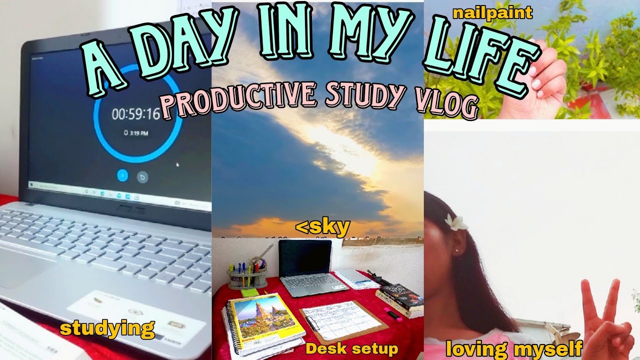 Productive day in my life🎯ll study vlog india ll *aesthetic* study vlog💜
