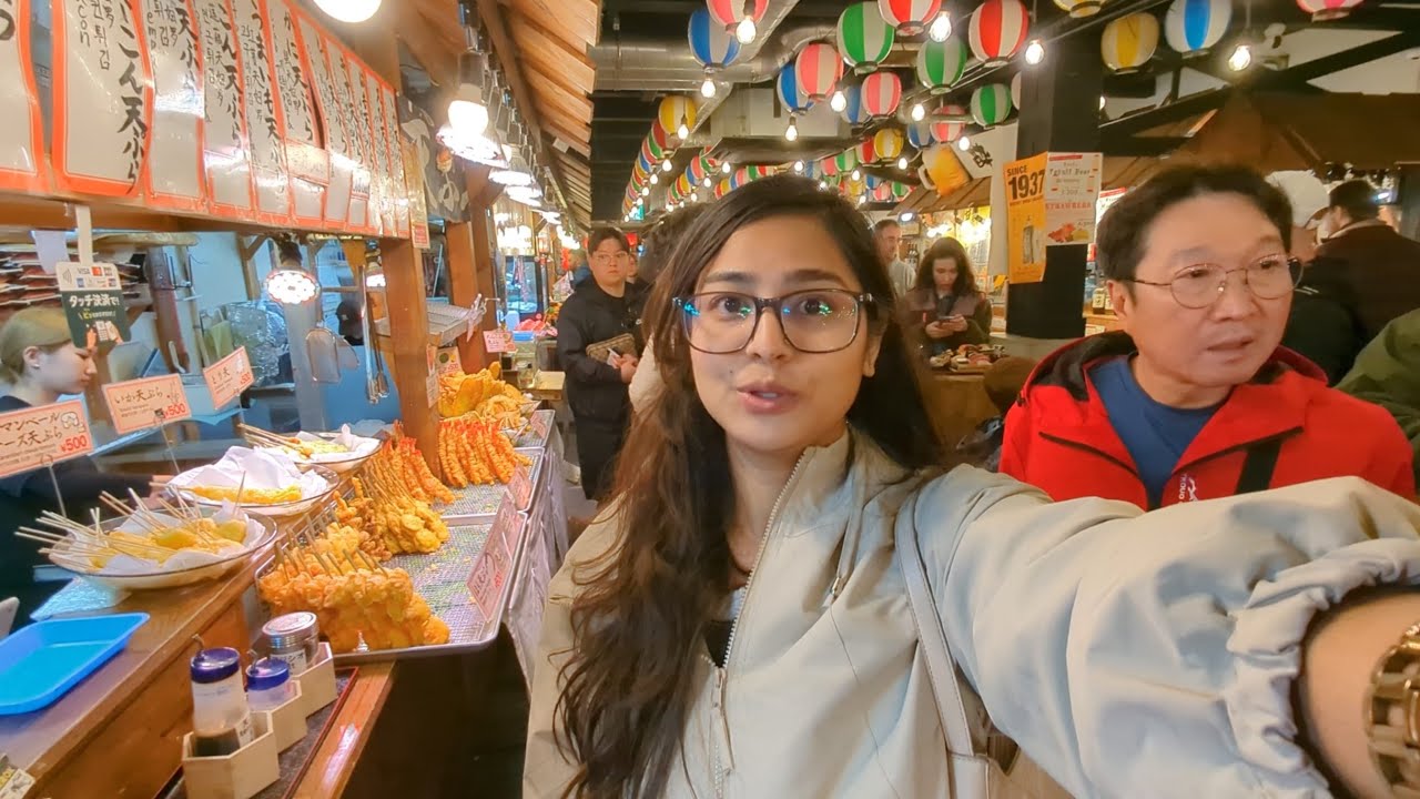 Nishiki Market Vibes – Sake + Sweet Treats + Street Food Fun 🍢🍱 - Part3– Japan Day 7