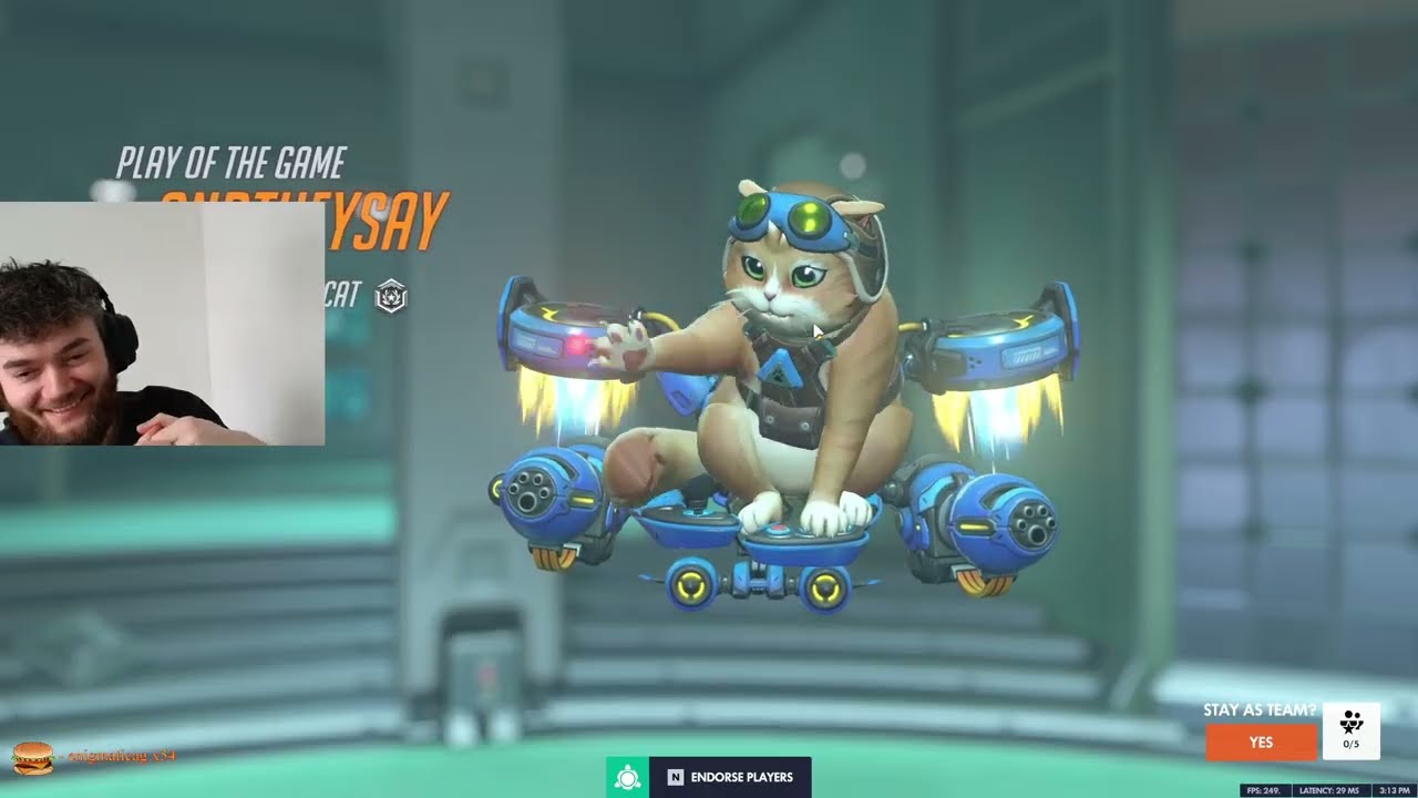 POTG! DAFRAN TRIES JETPACK CAT Overwatch Archive