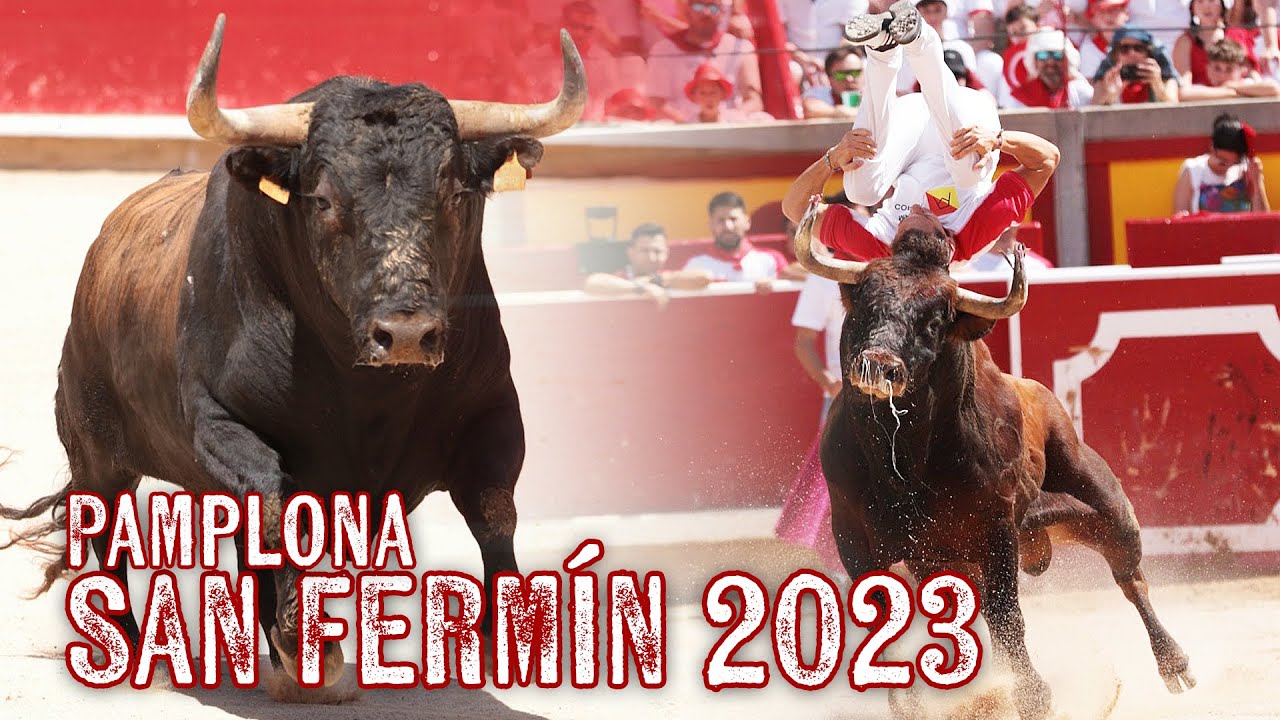💥 SAN FERMÍN 2023 🏆 CONCURSO DE RECORTADORES CON TOROS BRAVOS EN PAMPLONA